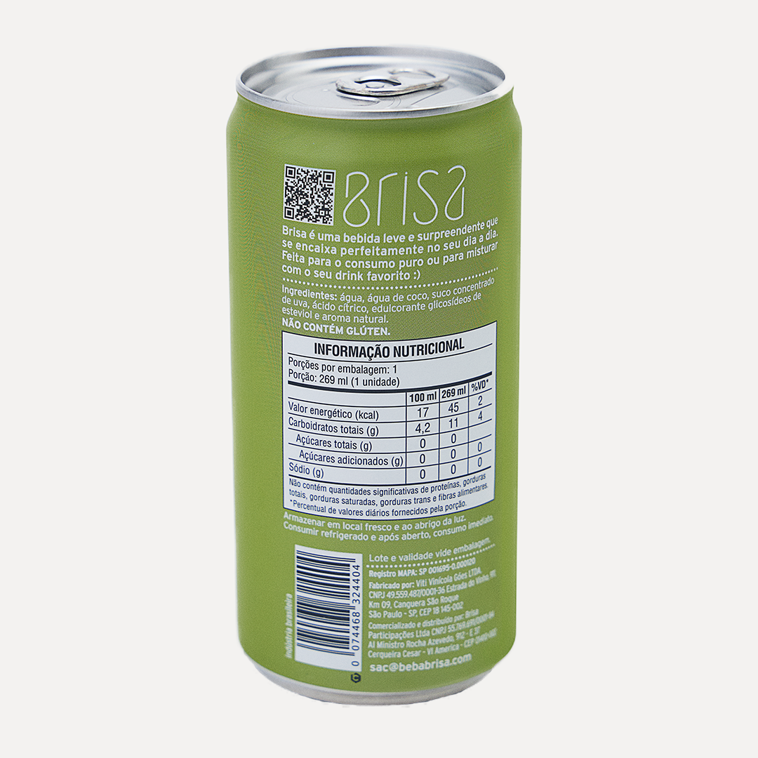 KIT 12 LATAS: ÁGUA DE COCO COM GRAPEFRUIT E MENTA + ÁGUA DE COCO COM UVA VERDE