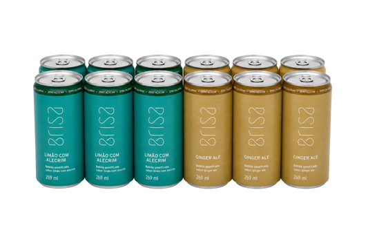 KIT 12 LATAS: GINGER ALE + LIMÃO COM ALECRIM