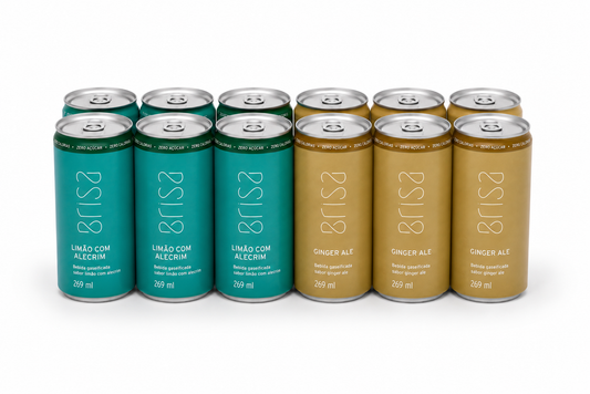KIT 12 LATAS: GINGER ALE + LIMÃO COM ALECRIM